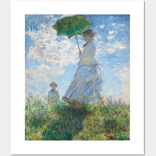 Woman With A Parasol, Claude Monet Posters and Art